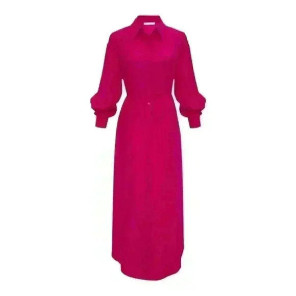 Gold Hawk Green Silk LA Loose Shirt One Pocket Convertible Dress Black Small. - Picture 2 of 9